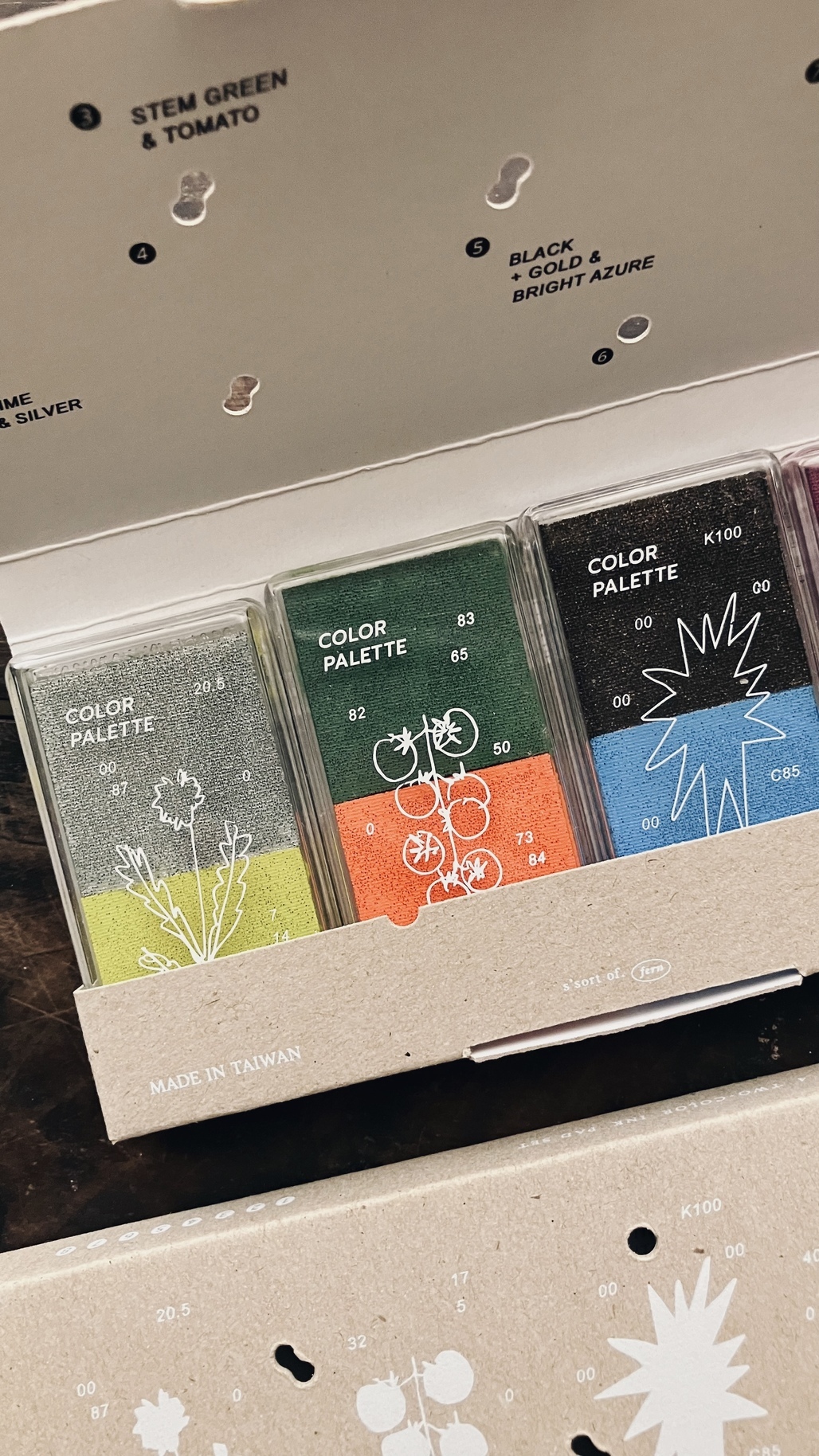 羊君．Color Palette系列 調色盤 八色印台組