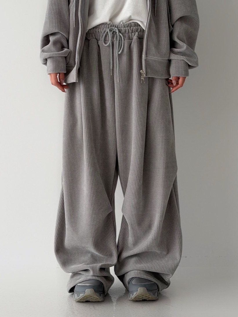 暗直紋鬆身褲 LEAD-012P