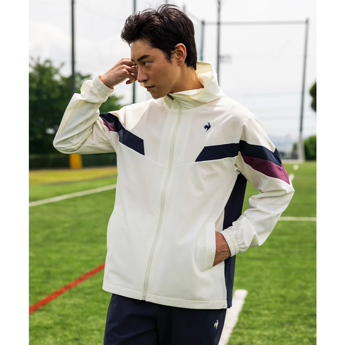 Le Coq Sportif - 男裝 Heat Navi Cross Jacket 外套 LT5FJK21M