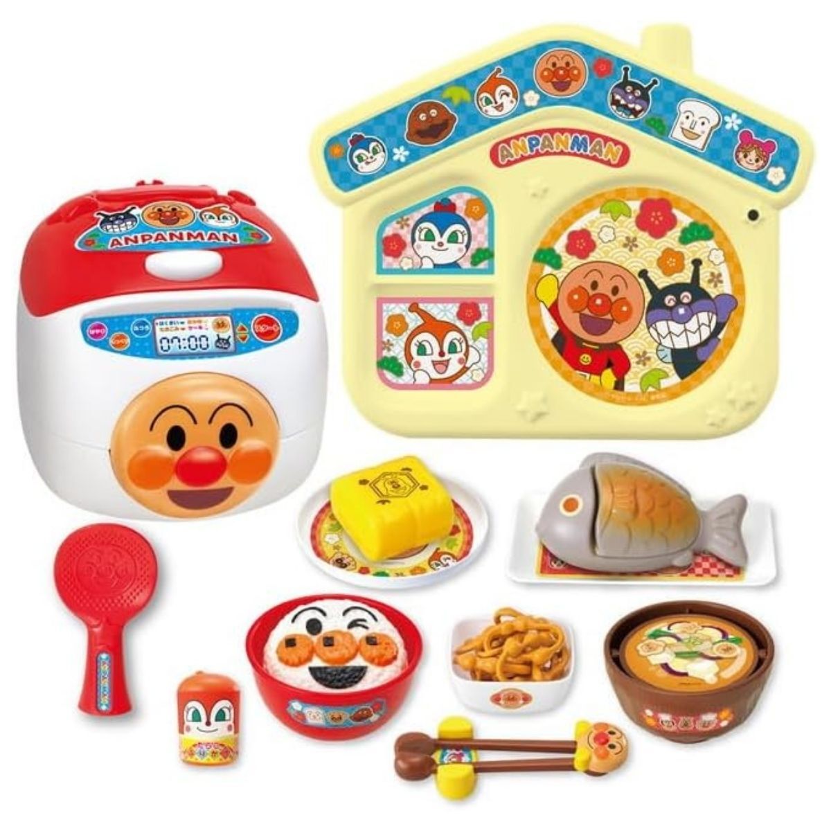 ANPANMAN NEW TALKING RICE COOKER & SP JAPANESE FOOD SET (2025 VERSION)