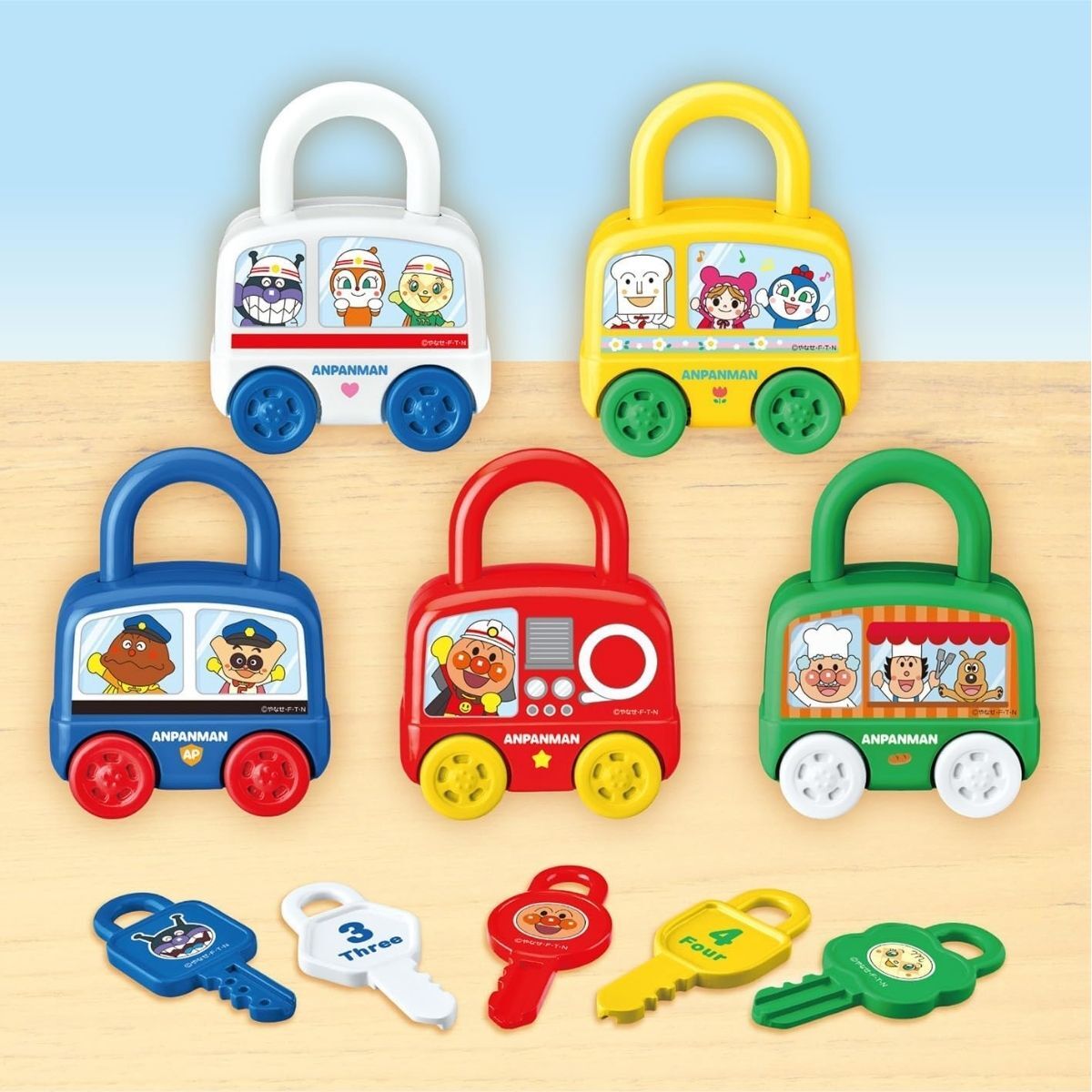 ANPANMAN KEY & WORKING CAR SET
