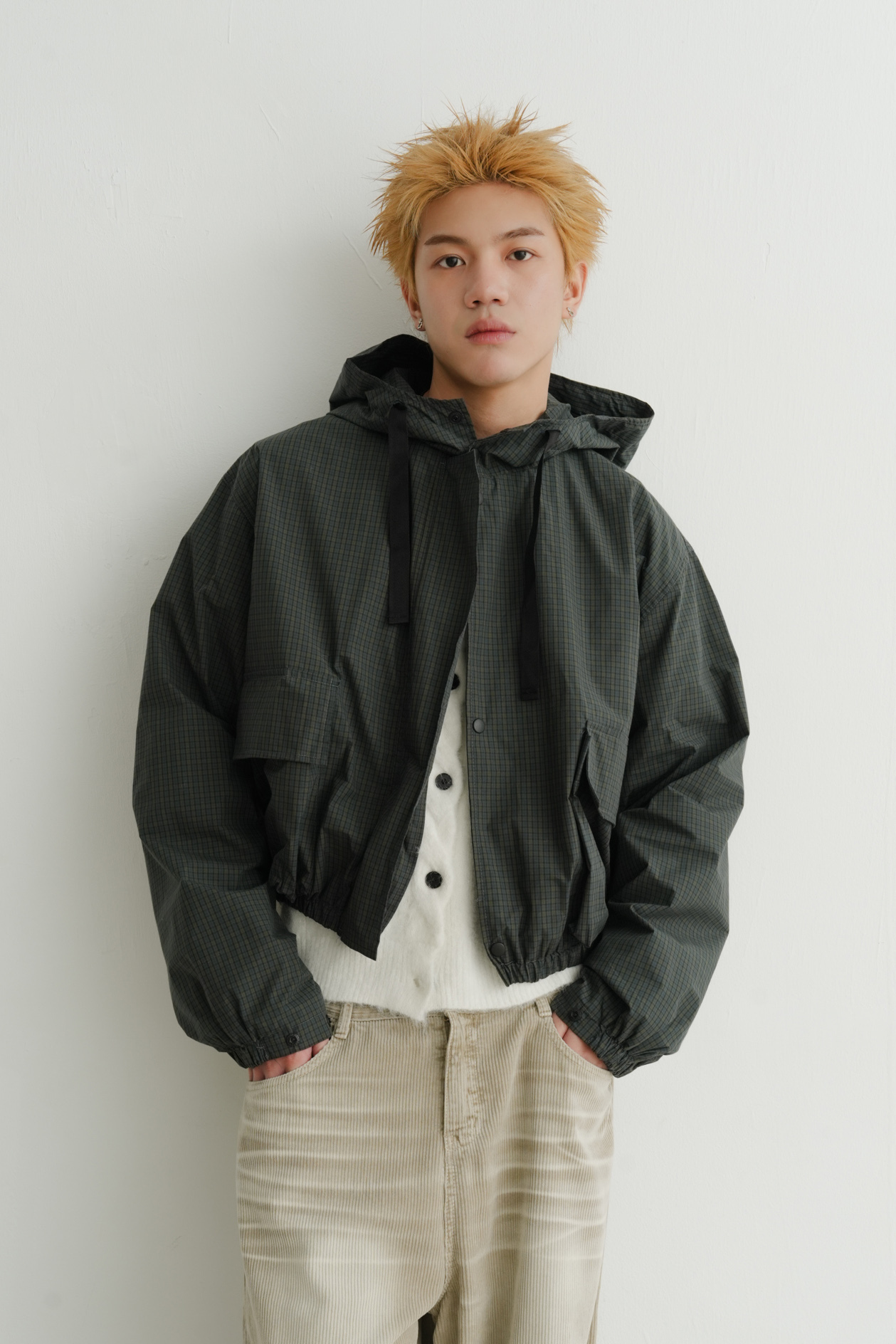 Kennedy Check Hood Jacket #外套