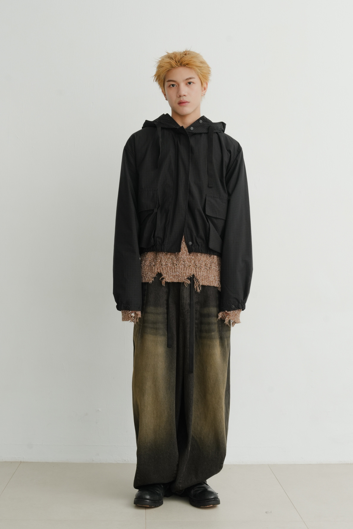 Kennedy Check Hood Jacket #外套