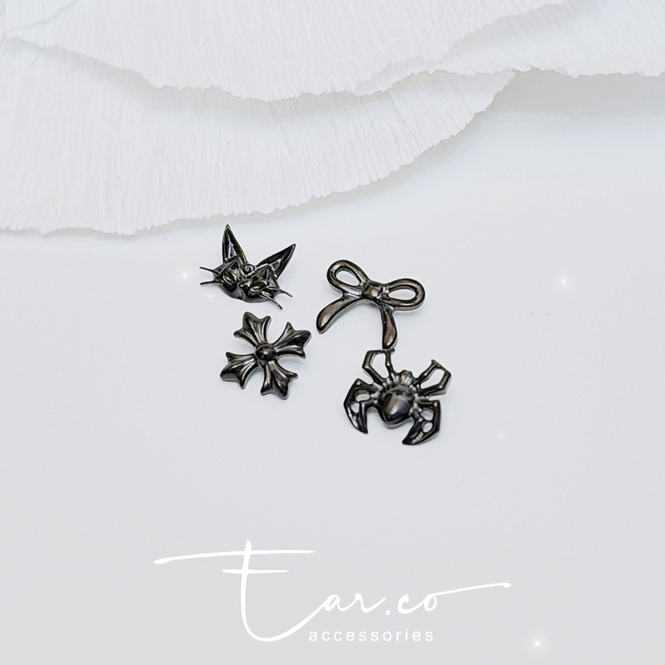 型格黑色系列平頭耳門/耳珠/耳骨釘 [G23 Titanium]