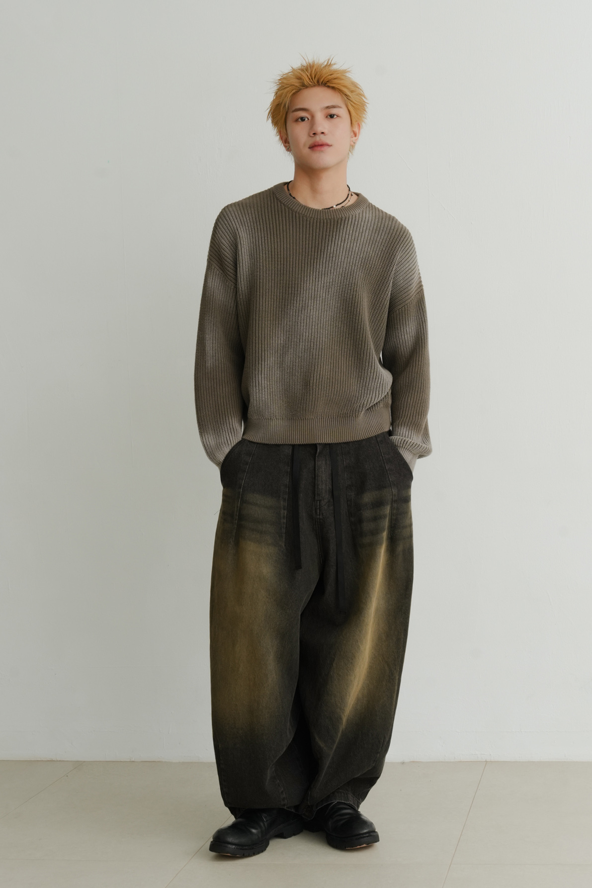 spread brush knit #毛衣