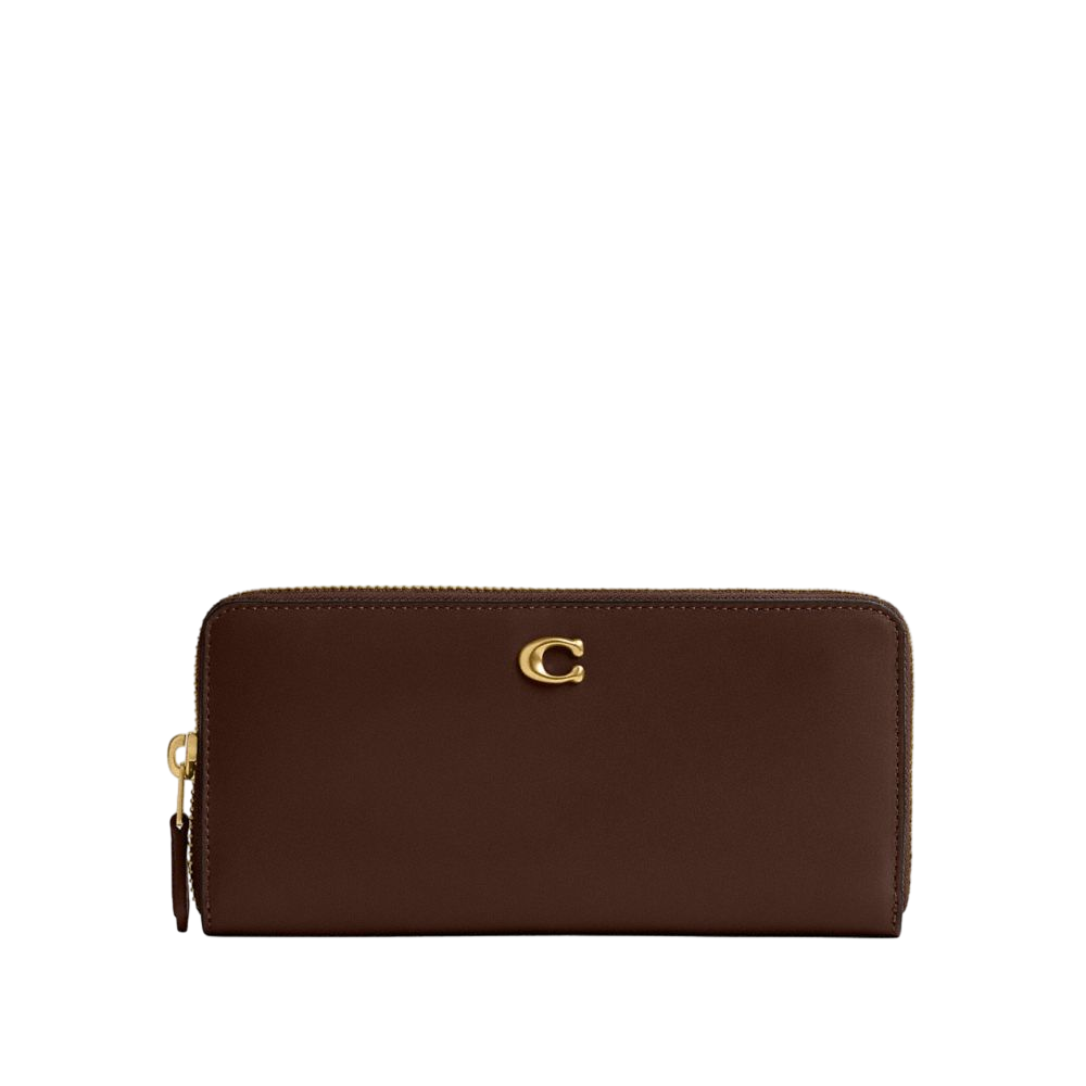【Coach】Essential Slim Accordion Zip Wallet  棕