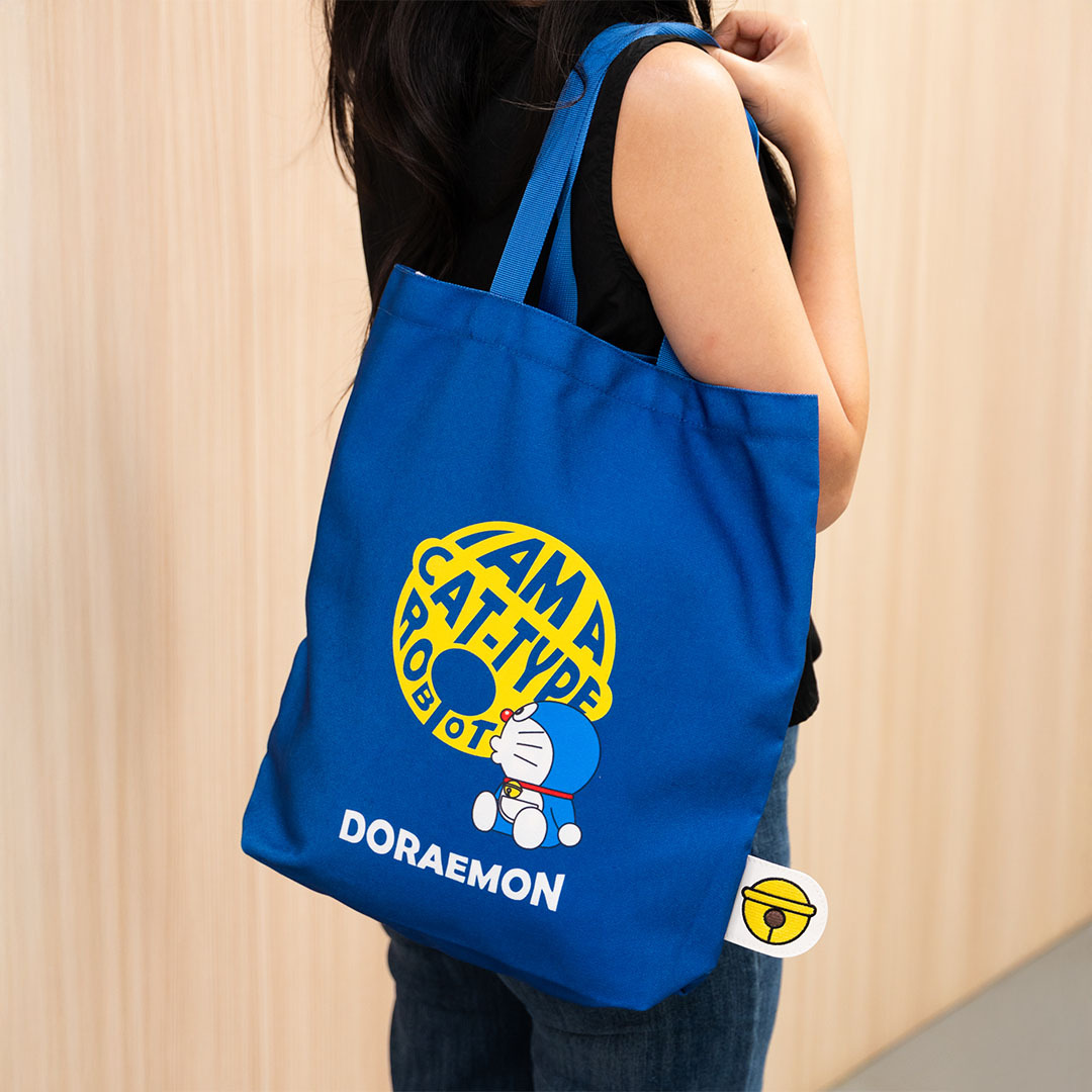 Doraemon TOTE BAG-BLUE  (Typography Series)