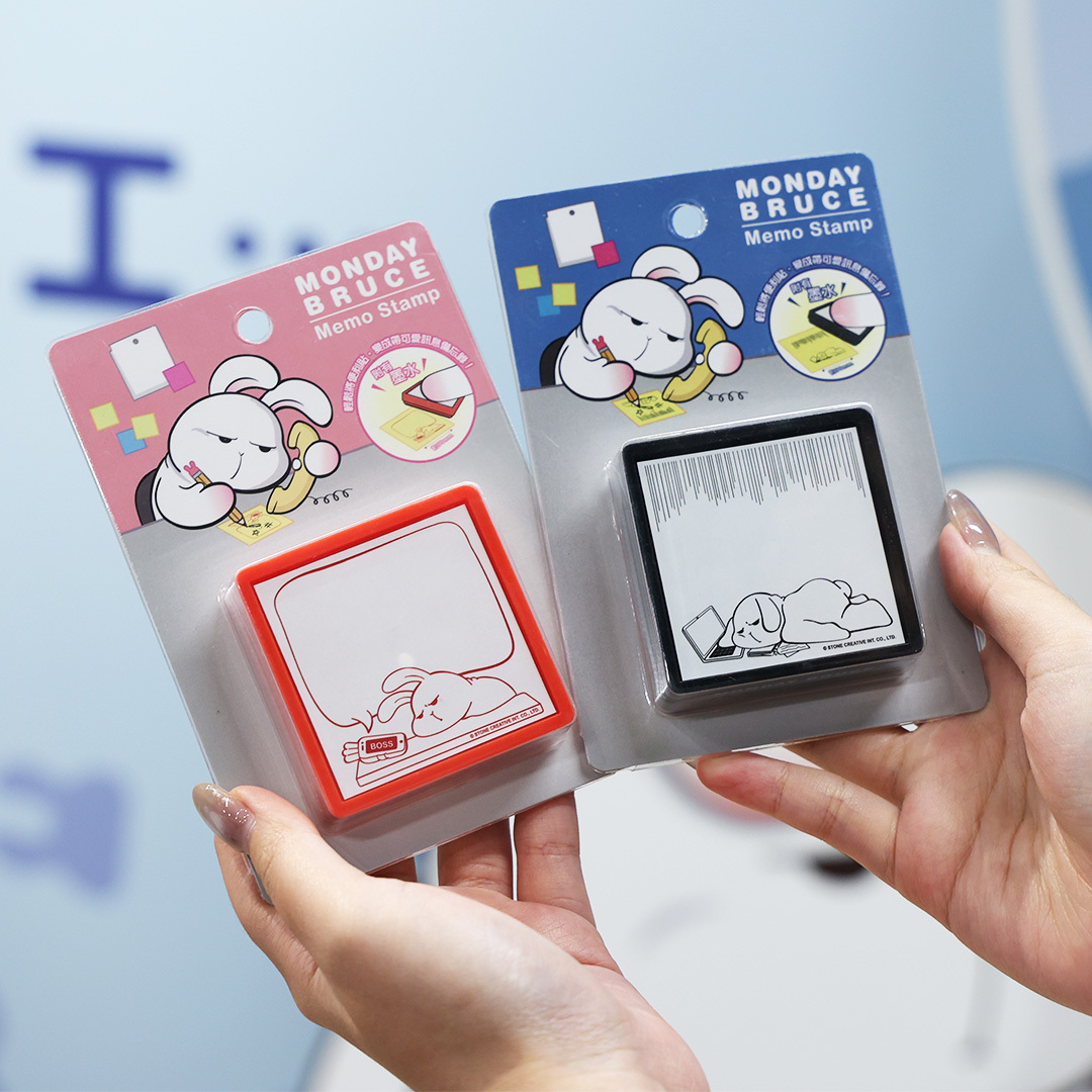 MONDAY BRUCE 個性備忘錄訊息印章 (黑色)