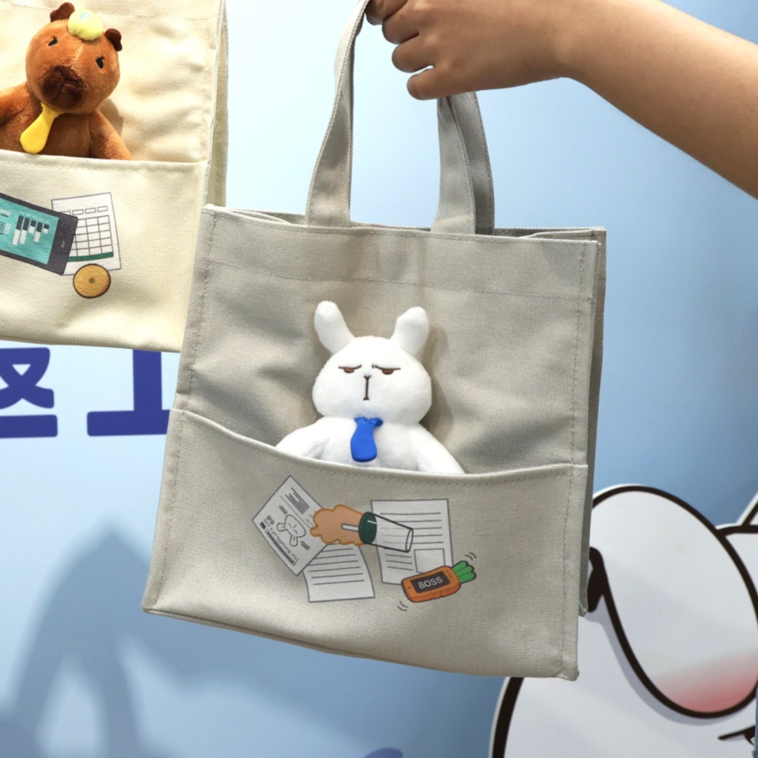MONDAY BRUCE 社畜輕便手提袋連公仔 (布魯斯)