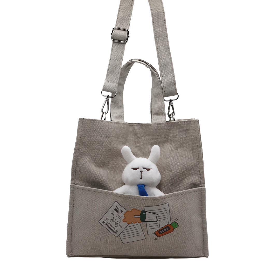 MONDAY BRUCE 社畜輕便手提袋連公仔 (布魯斯)