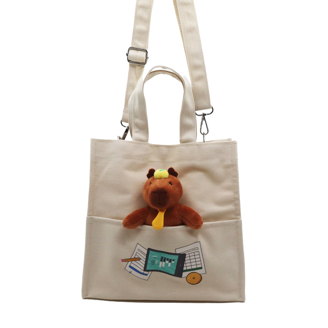 MONDAY BRUCE 社畜輕便手提袋連公仔 (史達博)