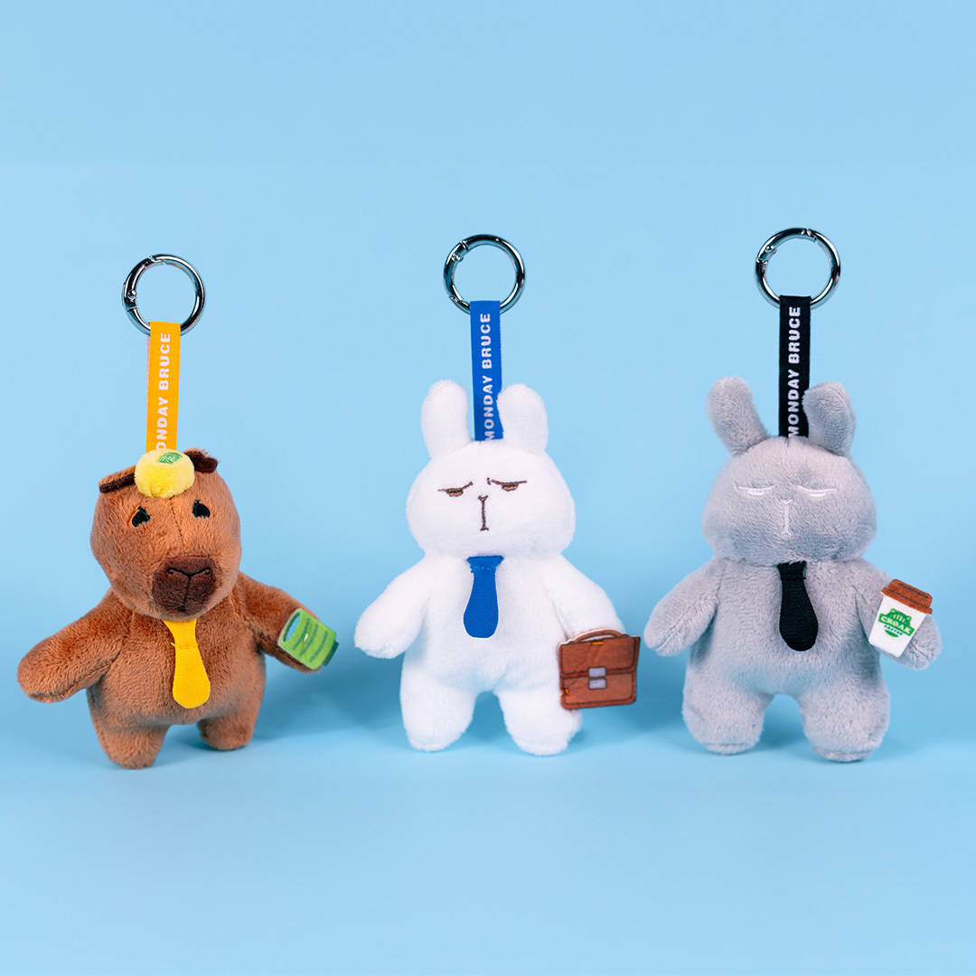 MONDAY BRUCE 4吋社畜吊飾 (布魯斯)
