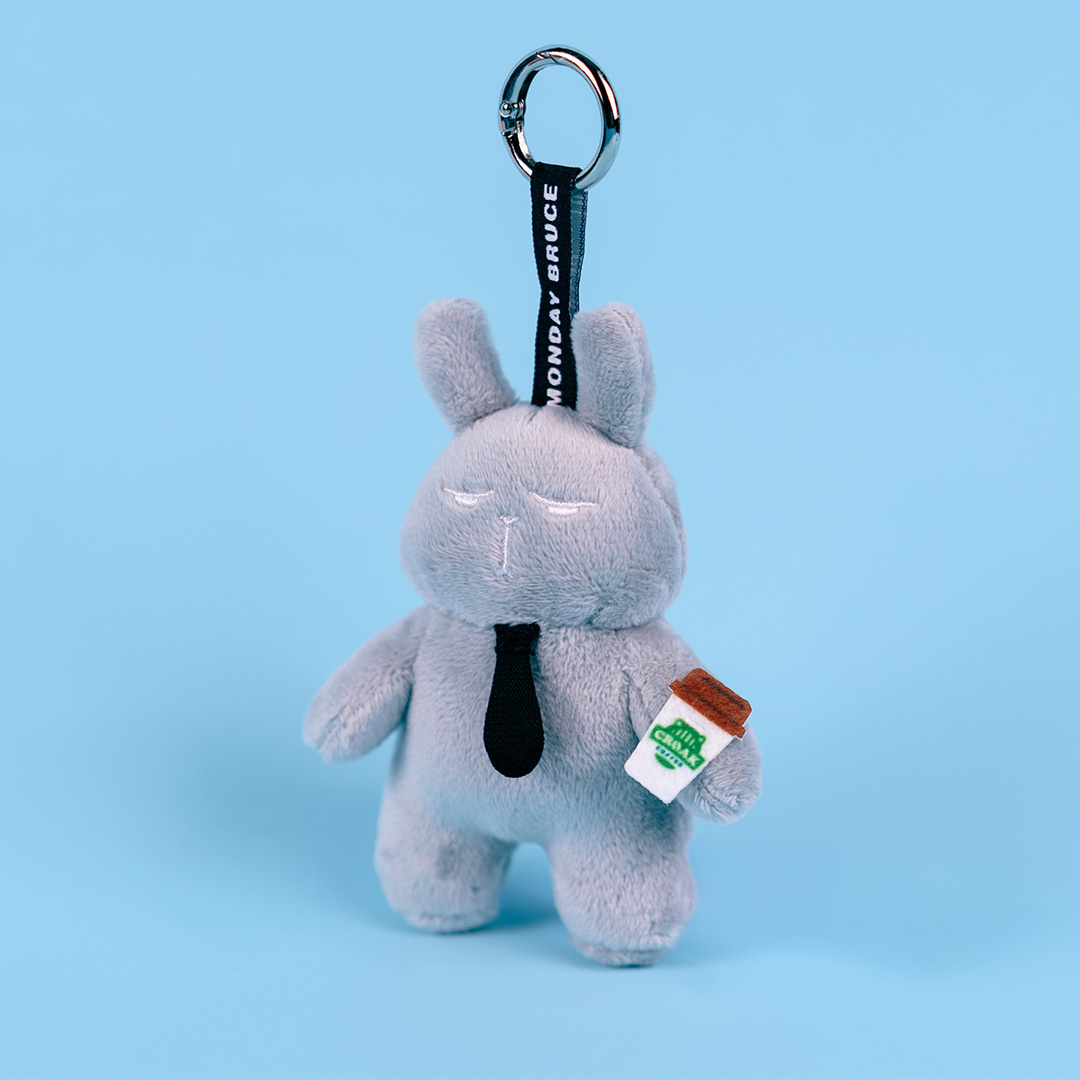 MONDAY BRUCE 4吋社畜吊飾 (上班超過8小時的疲憊布魯斯)