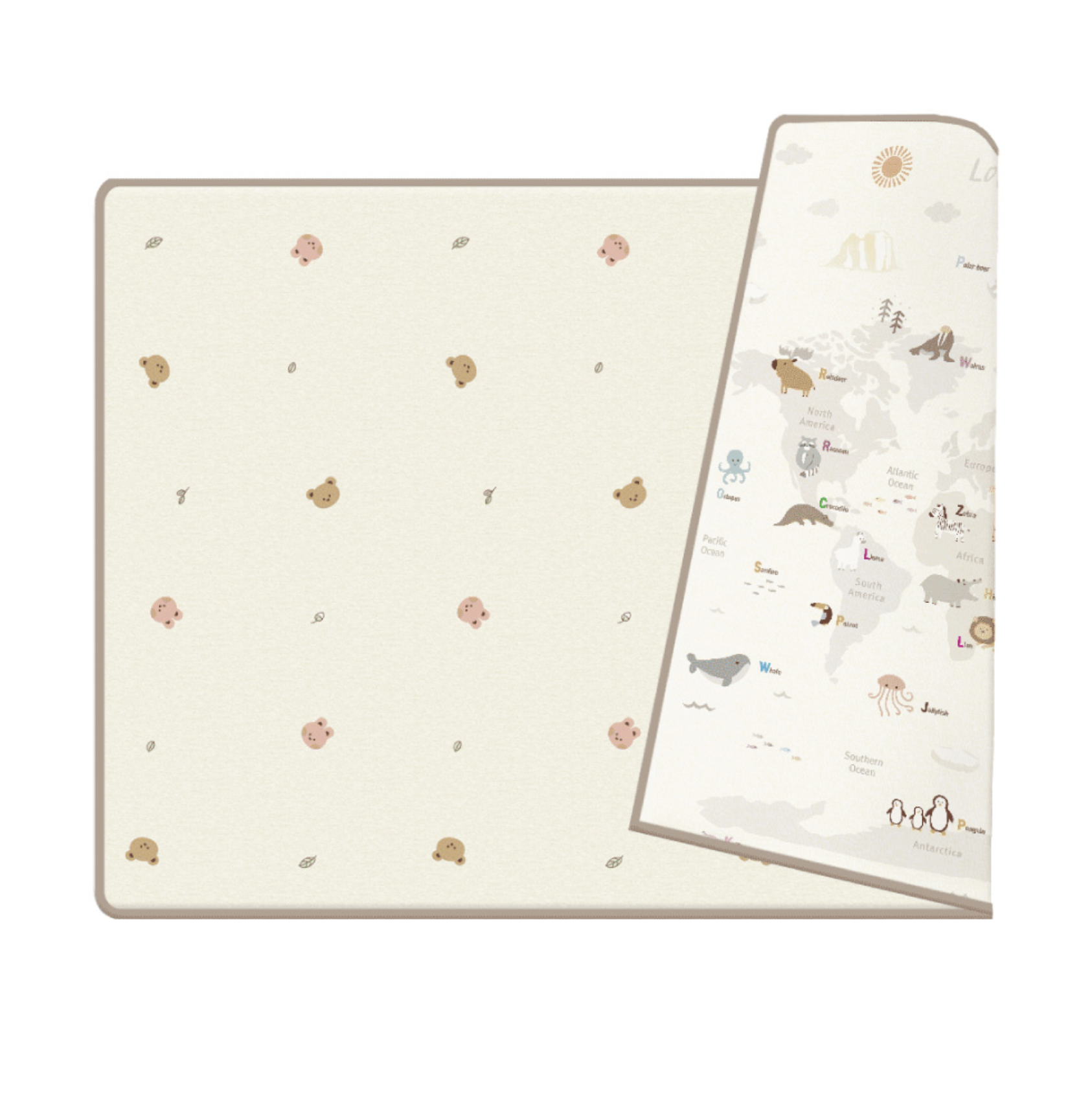 Parklon Prime Living 雙面包邊地墊 - Love the Earth + Coco Bear  Rabbit