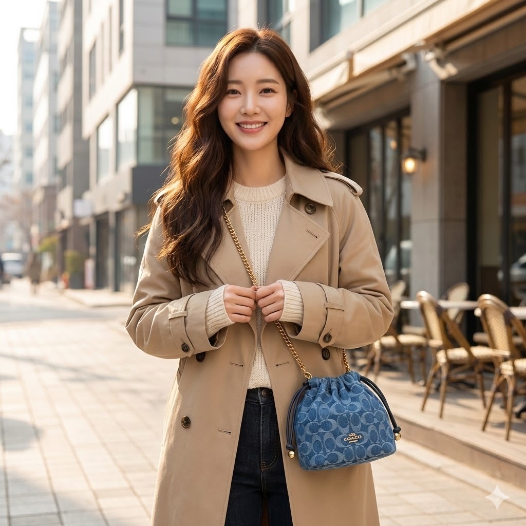 【直播】COACH CDE32 Faye Mini Drawstring H012909 水桶包