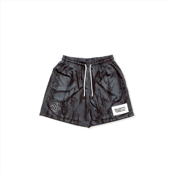 Baivs Snake Pattern Shorts BSP78312 男 球參 球褲 蟒紋 雙層網眼 短褲 黑