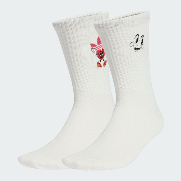 Adidas 愛迪達 Nelson Cr 2p JC8656 中筒襪 運動襪 2雙入 白 紅