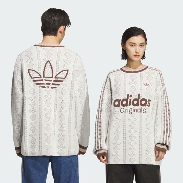 Adidas 愛迪達 U Sweater KS5956 男女 針織衫 長袖 毛衣 棕 亞版