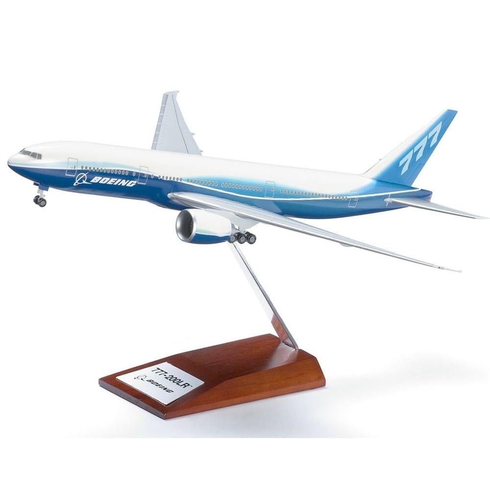 1/200 波音777-200(LR) 原廠塗裝 附木製底座