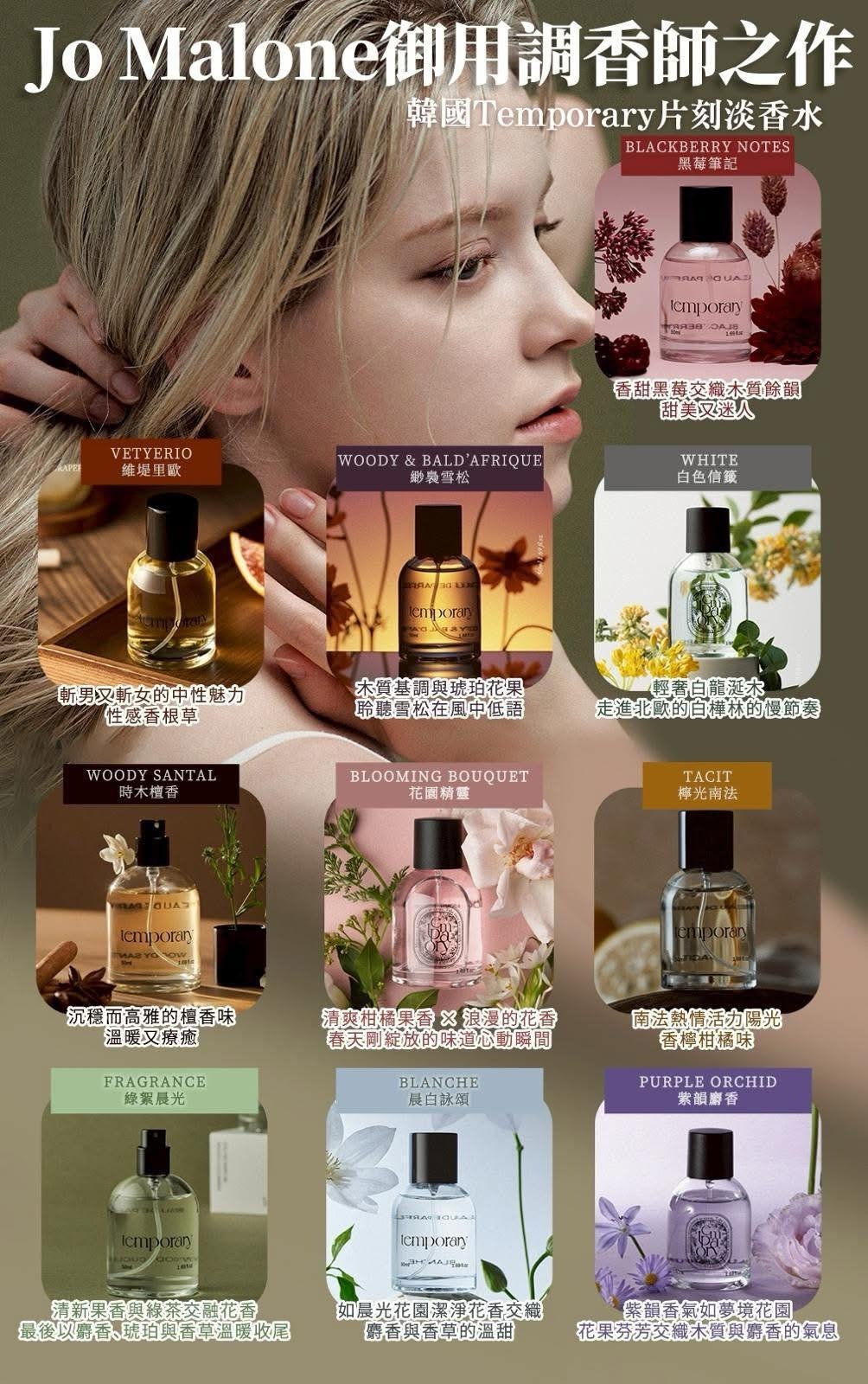 韓國 Temporary 片刻淡香水系列 50ml