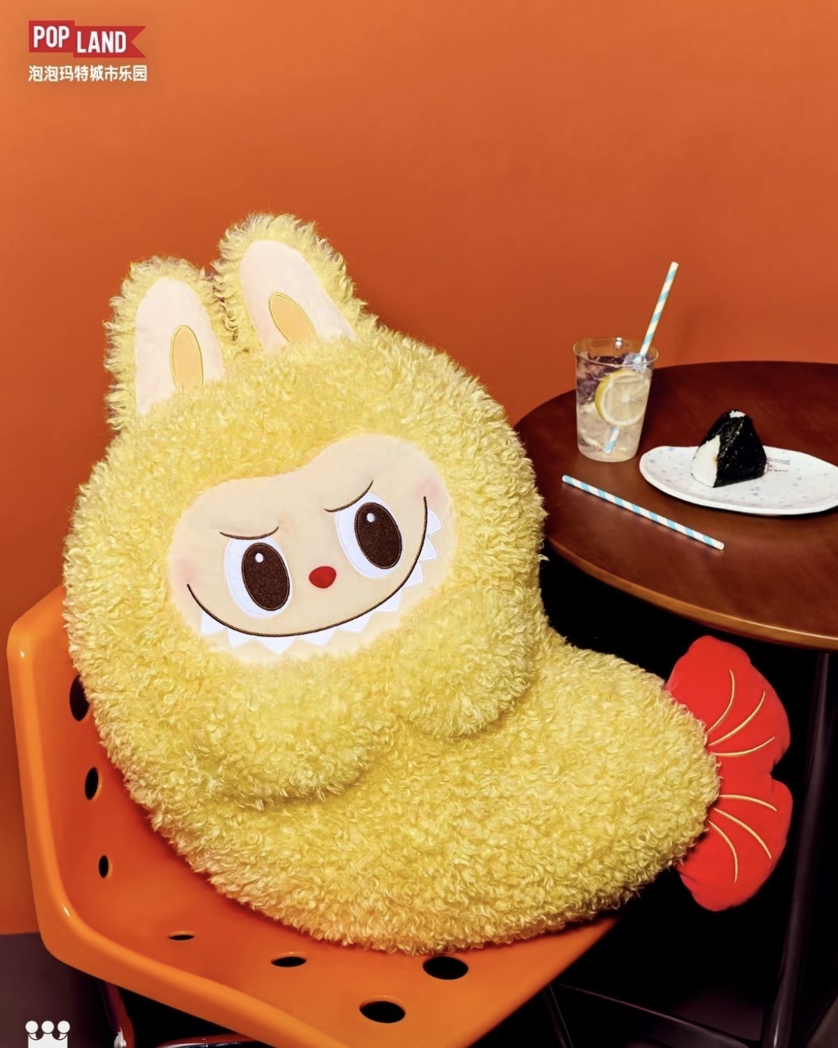 <官方正版>POPMART 泡泡瑪特 LABUBU 樂園限定 毛絨玩偶 抱枕 玉米款 炸蝦款