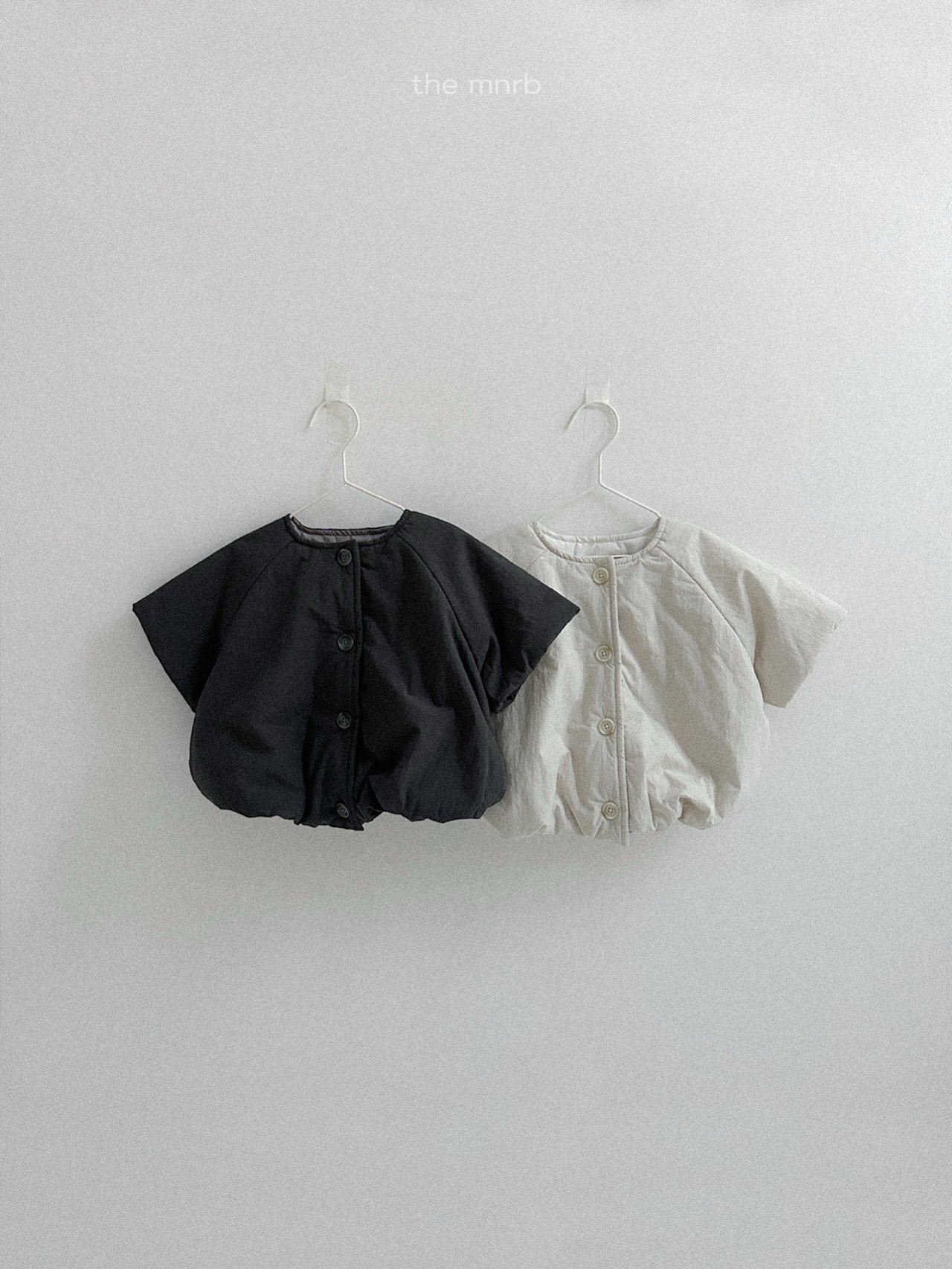 短袖氣球鋪棉外套