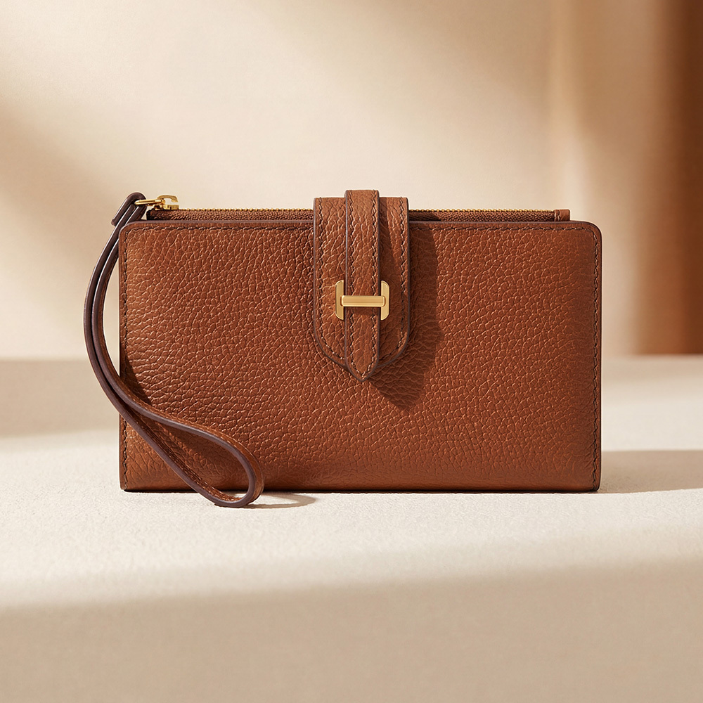 Emery 真皮多功能長夾-咖啡色 SWL2924210