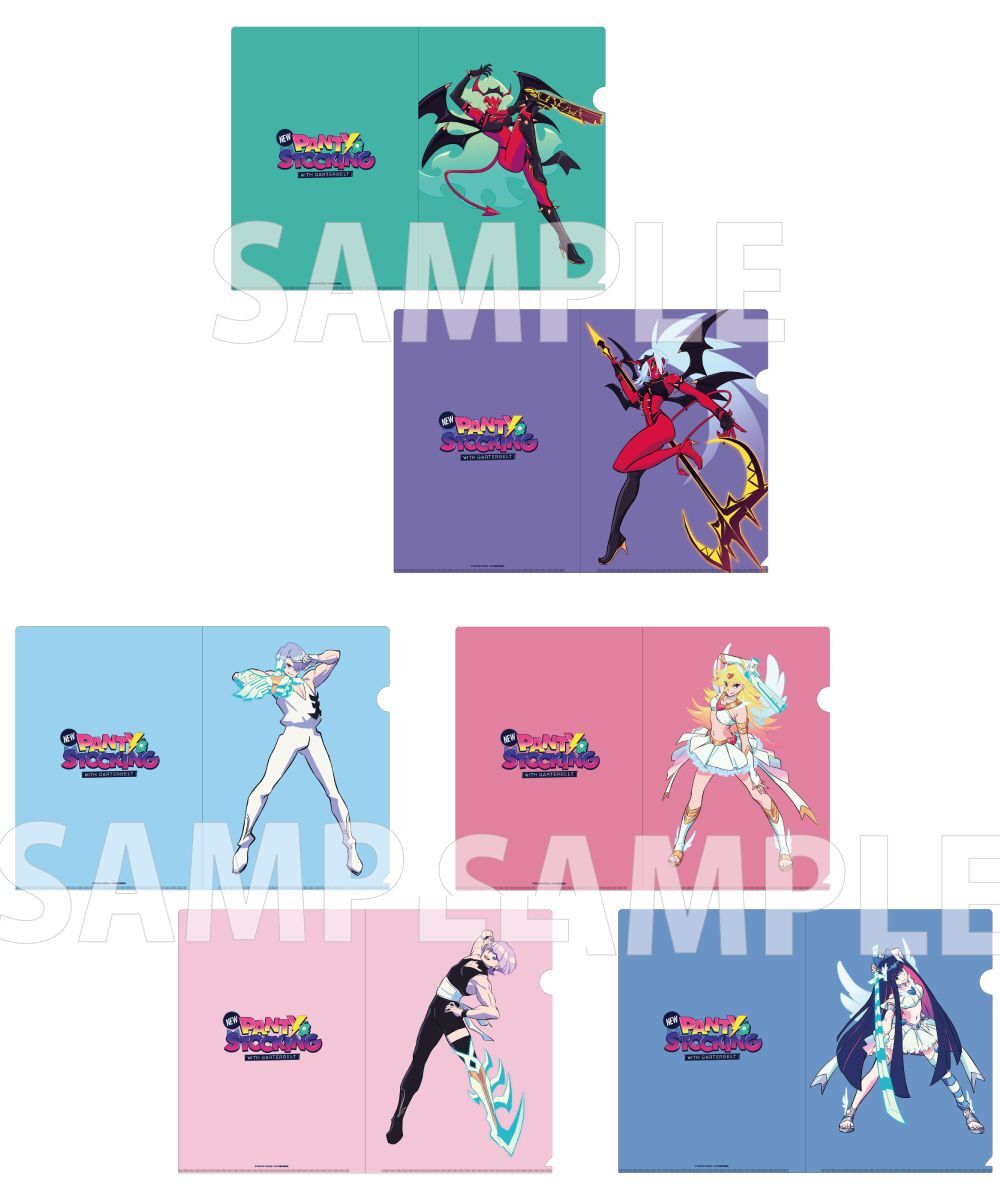 預購-《新吊帶襪天使 New PANTY ＆ STOCKING with GARTERBELT》A4 File夾套組 等比例ver. 系列【日本進口精品】