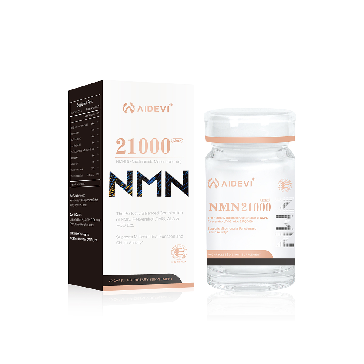 AIDEVI® NMN21000+ 全效逆齡膠囊