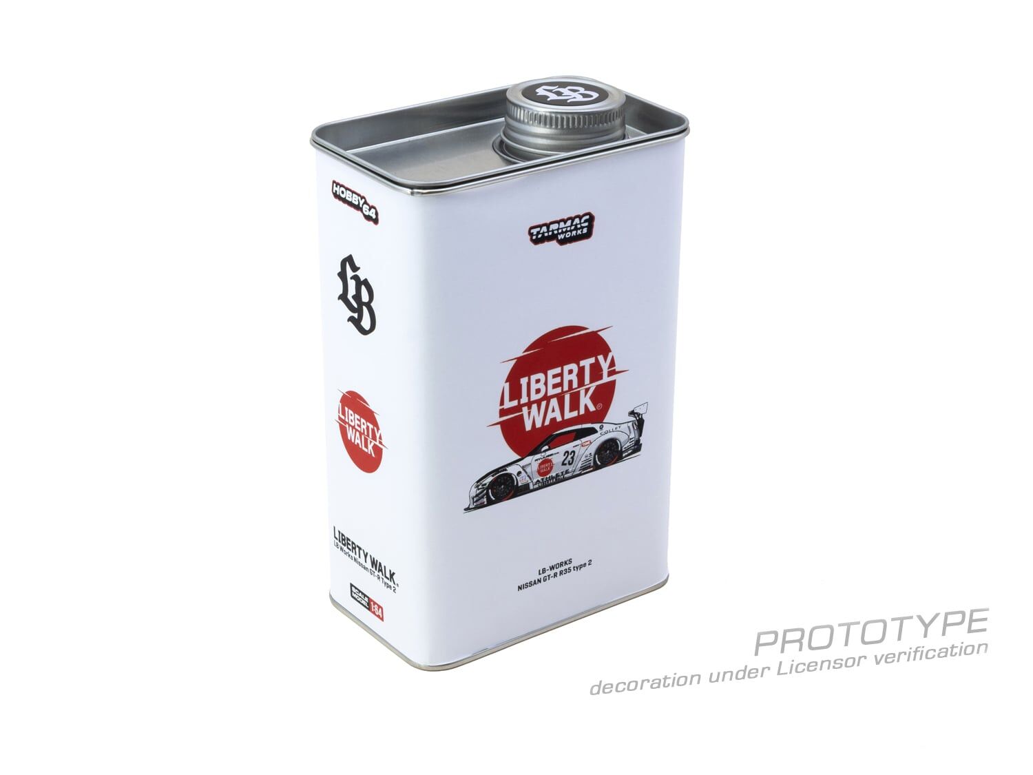 預訂:1/64 TARMAC LB-WORKS NISSAN GT-R R35 type 2 White (T64-090-WH)