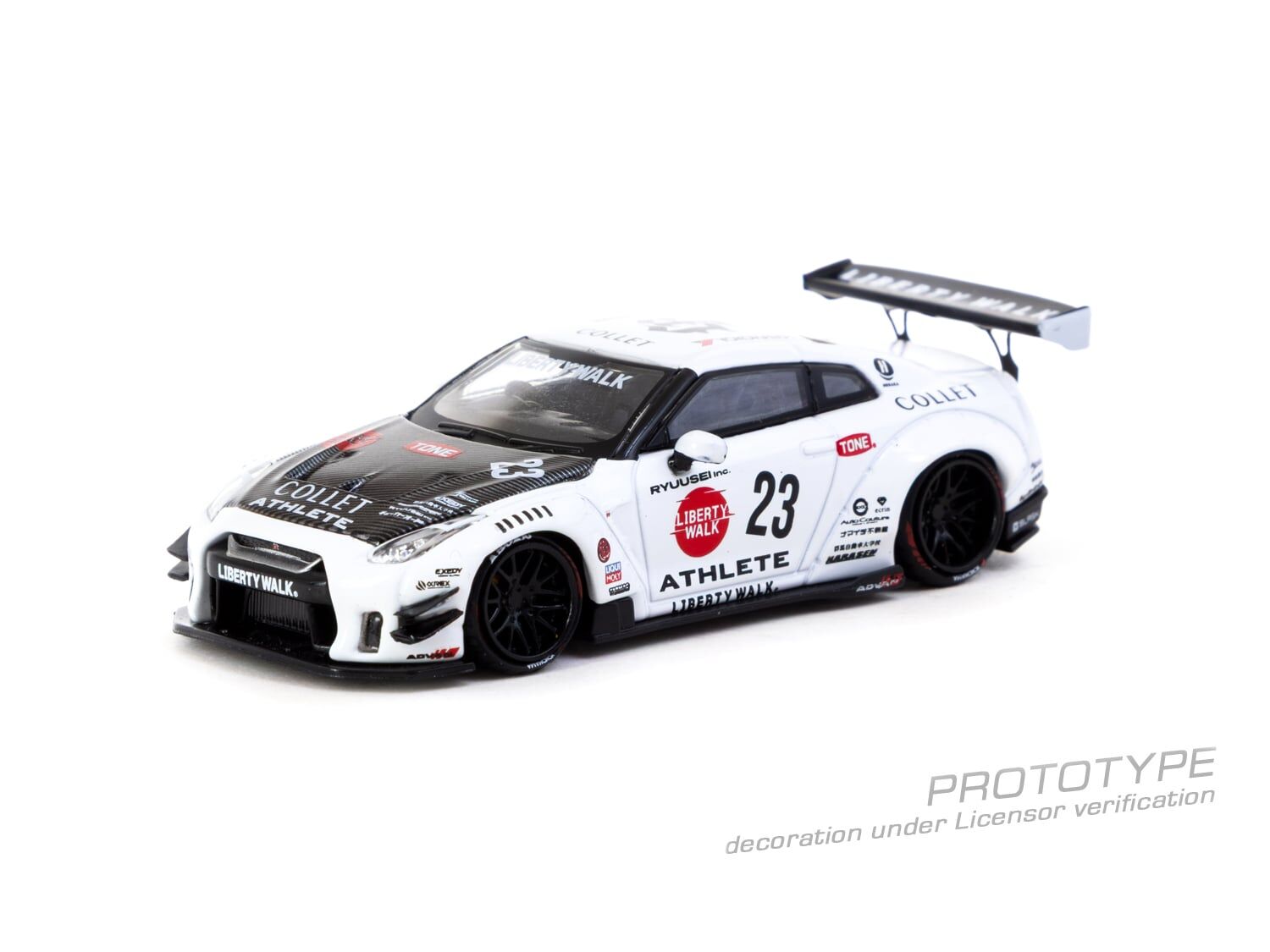 預訂:1/64 TARMAC LB-WORKS NISSAN GT-R R35 type 2 White (T64-090-WH)