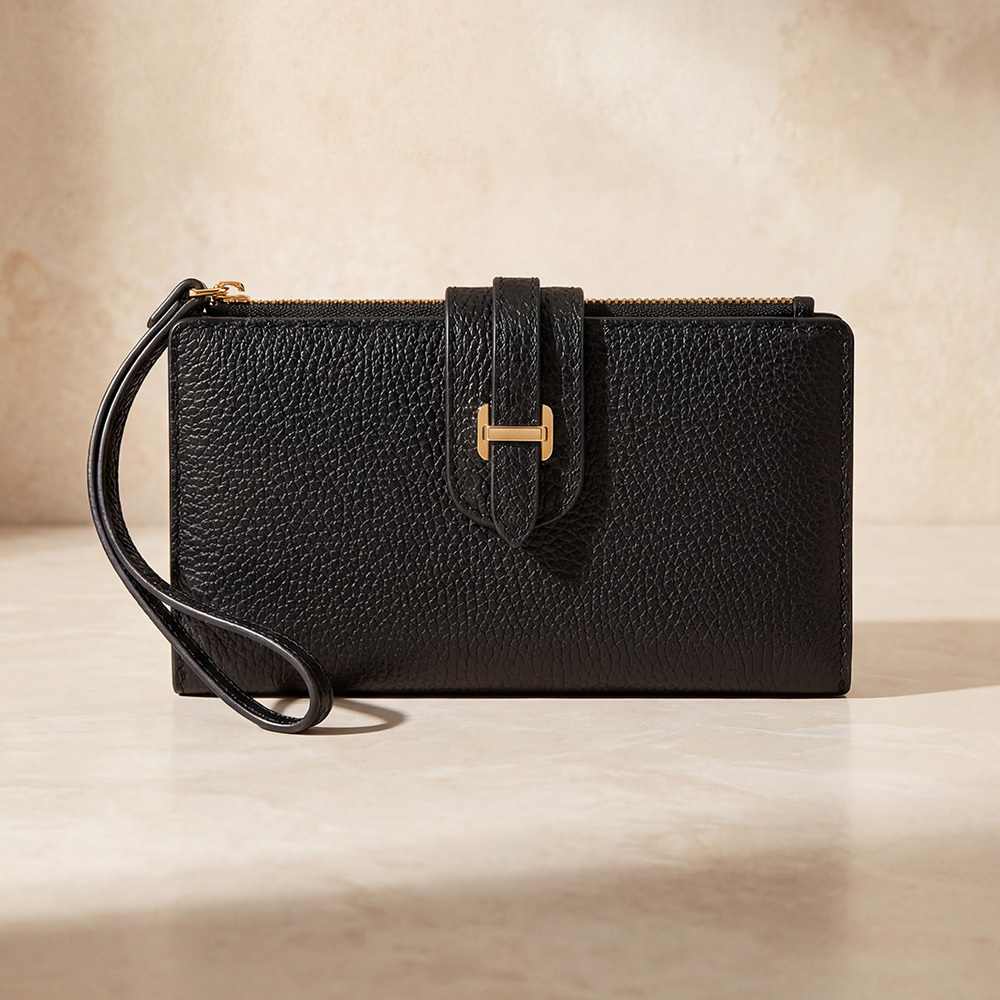 Emery 真皮多功能長夾-黑色 SWL2924001