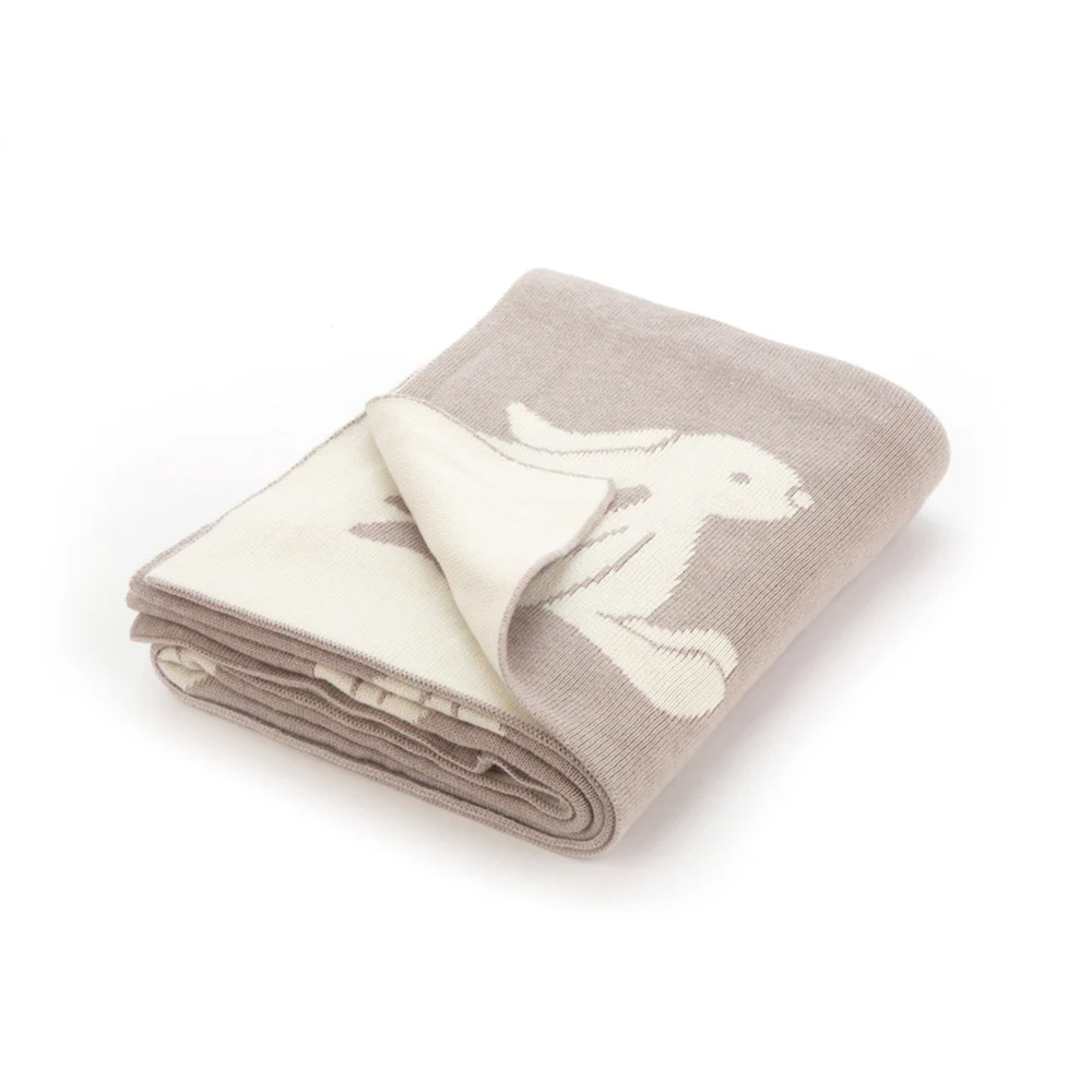 Jellycat Bashful Beige Bunny Blanket 拿鐵灰安撫毯禮盒