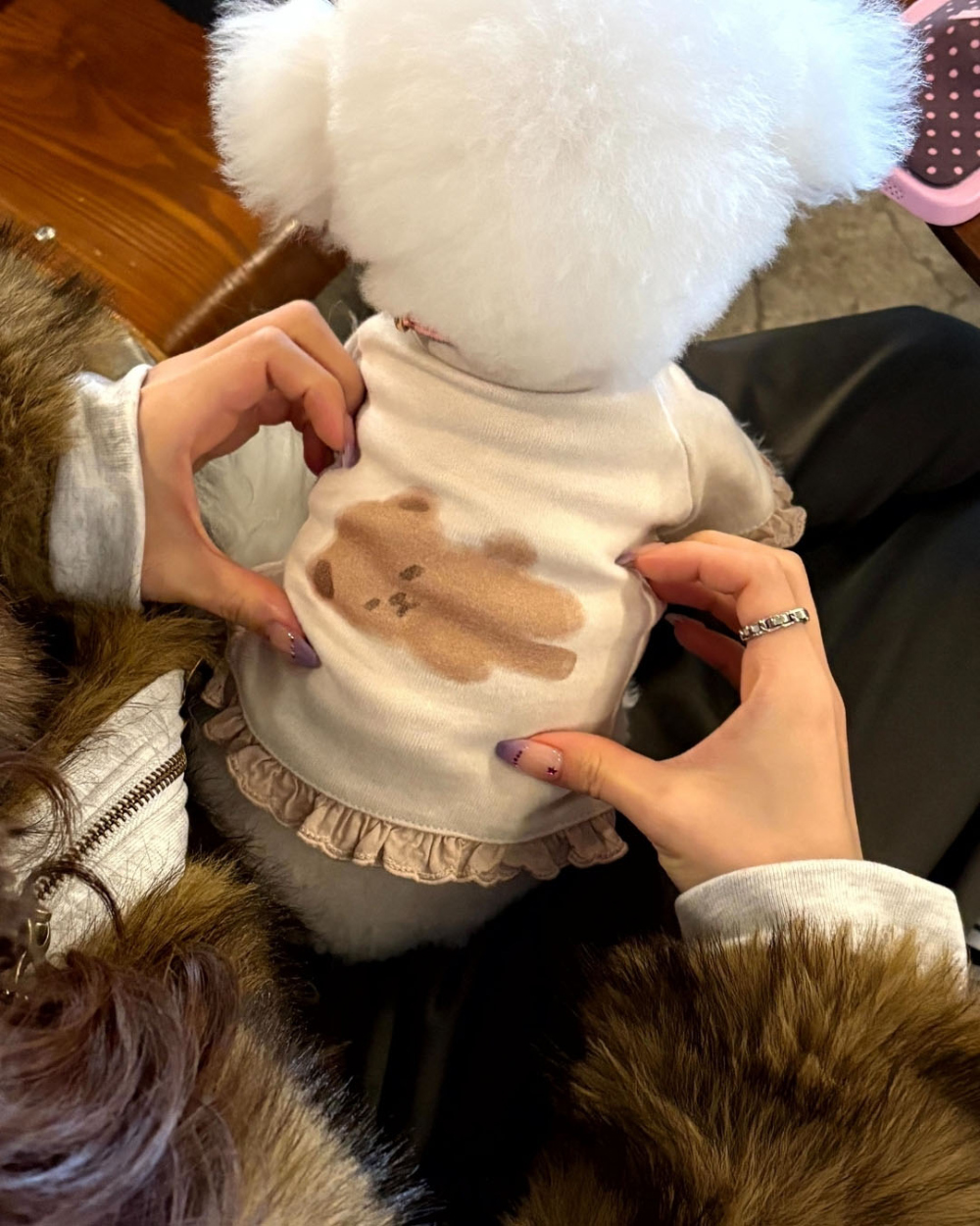 COZY-N 泰迪朋友高領衫＿燕麥卡其