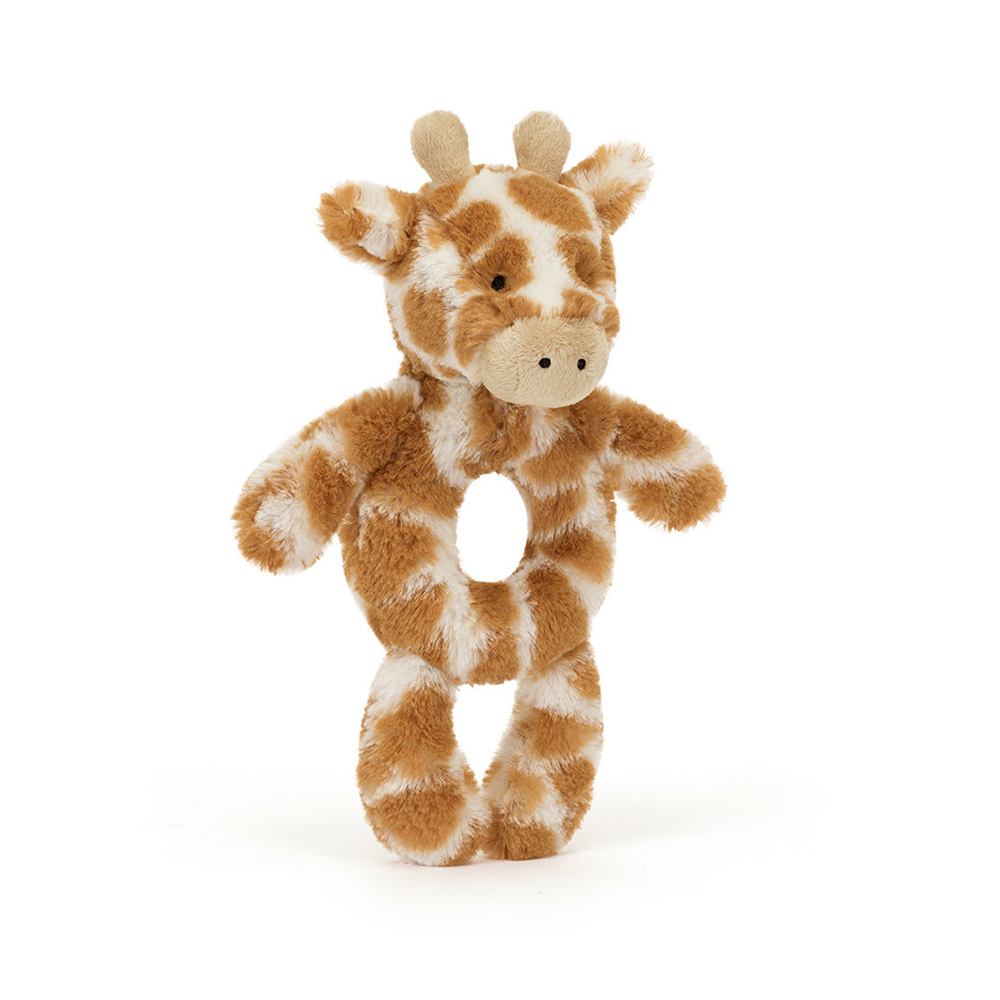 Jellycat Bashful Giraffe Ring Rattle 長頸鹿手搖鈴
