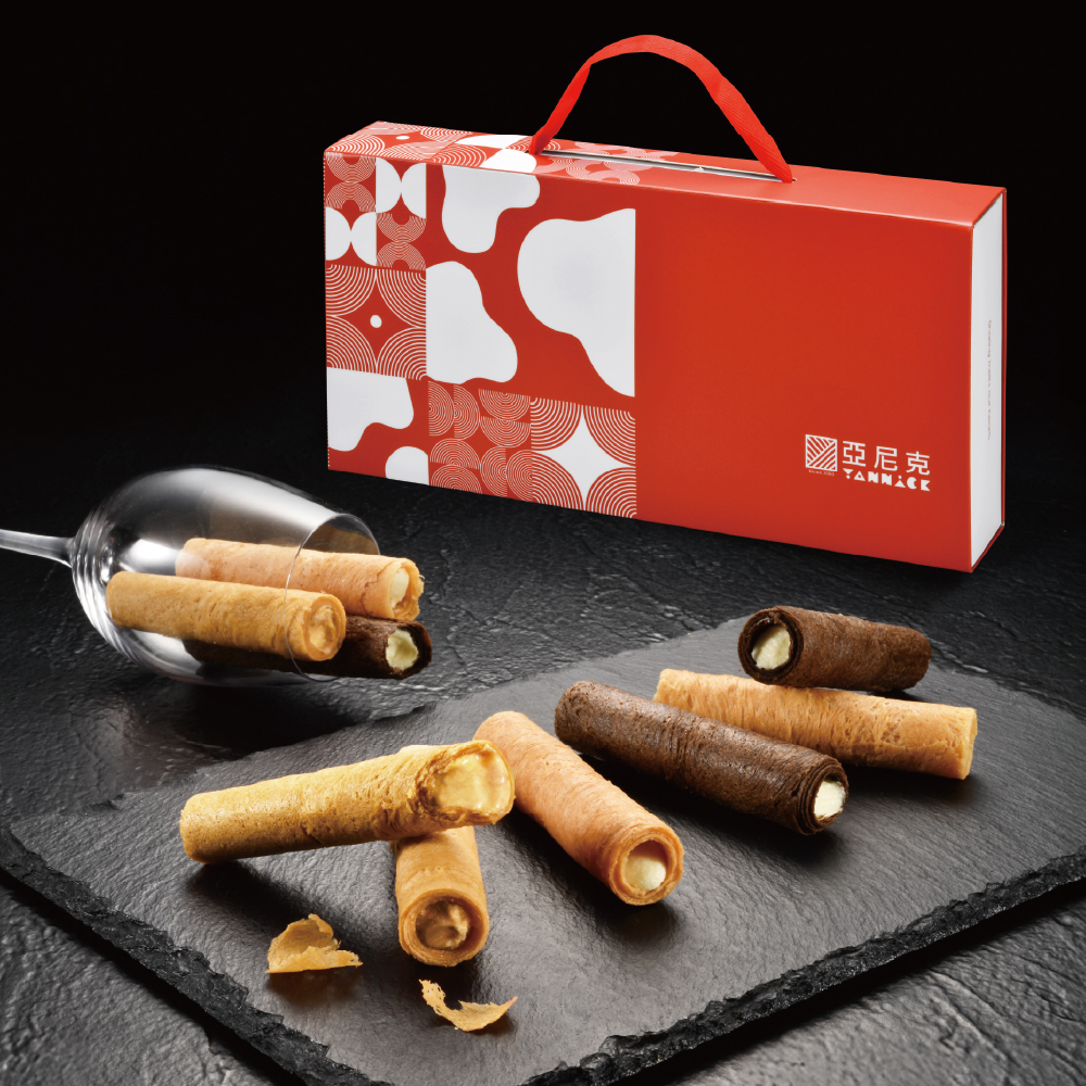 亞尼克生乳捲風味蛋捲- 12入鎏金禮盒