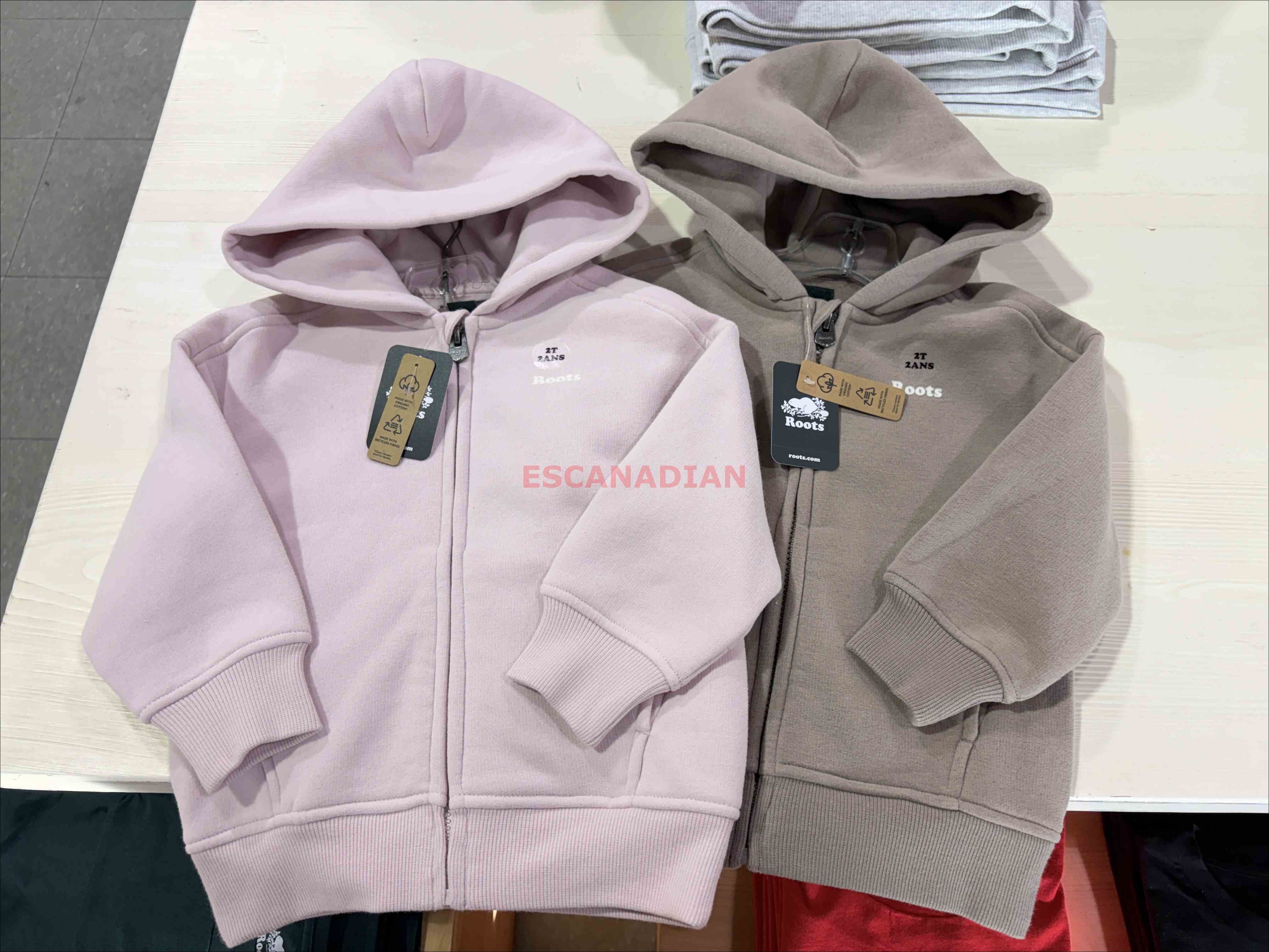 ROOTS 小童 Cloud系列 柔軟厚棉質 落肩寬版 刷毛 連帽外套 (2色)