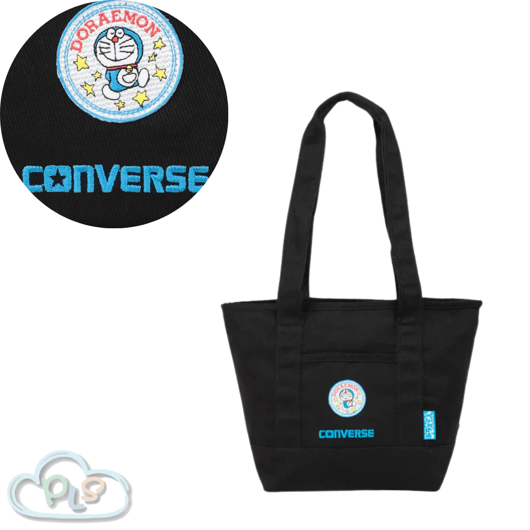 現貨 CV CANVAS TOTE BAG M 黑色 CONVERSE X 多啦A夢 #22793-1