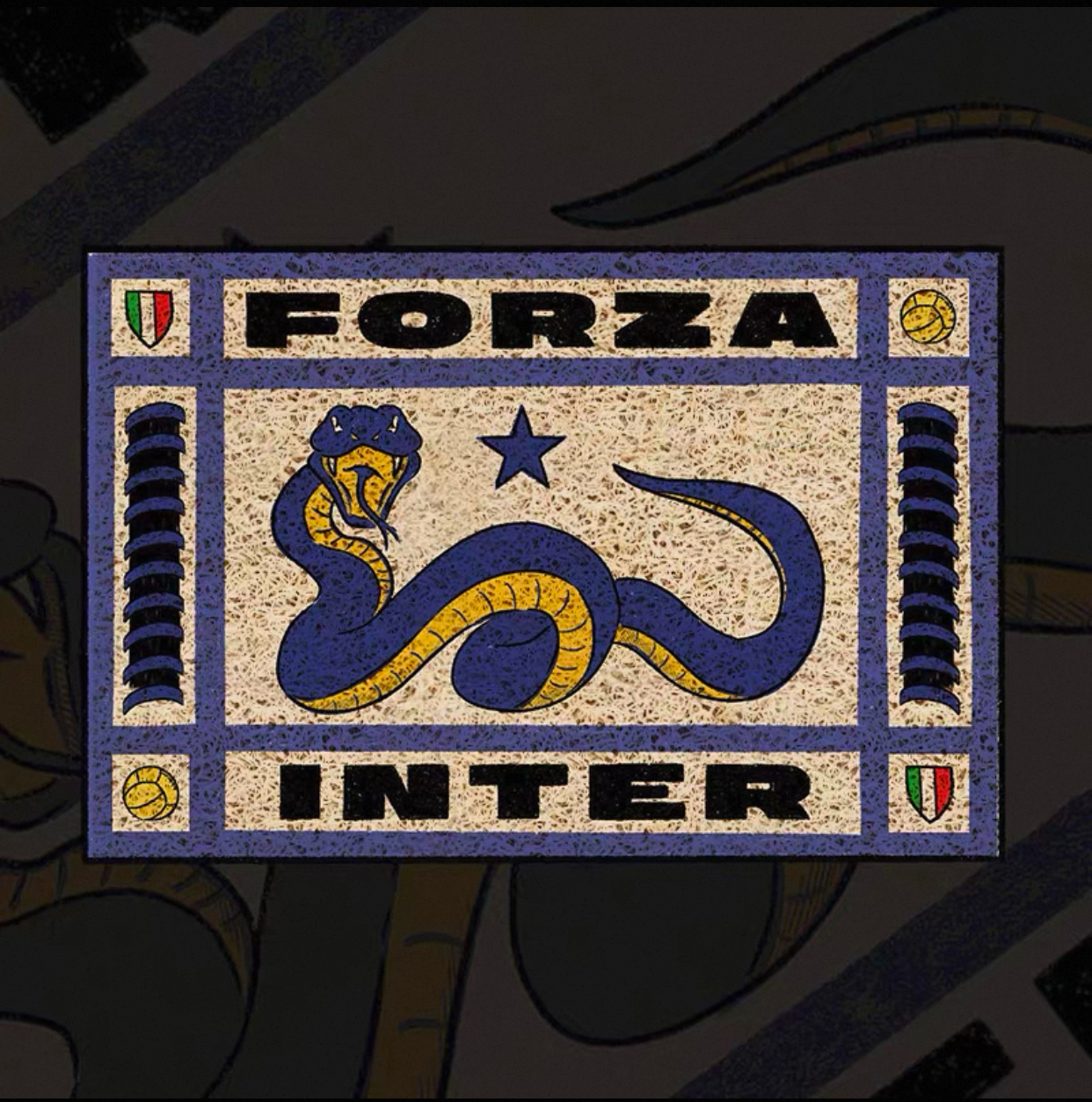 Inter Milan Forza Inter Retro Home Carpet
