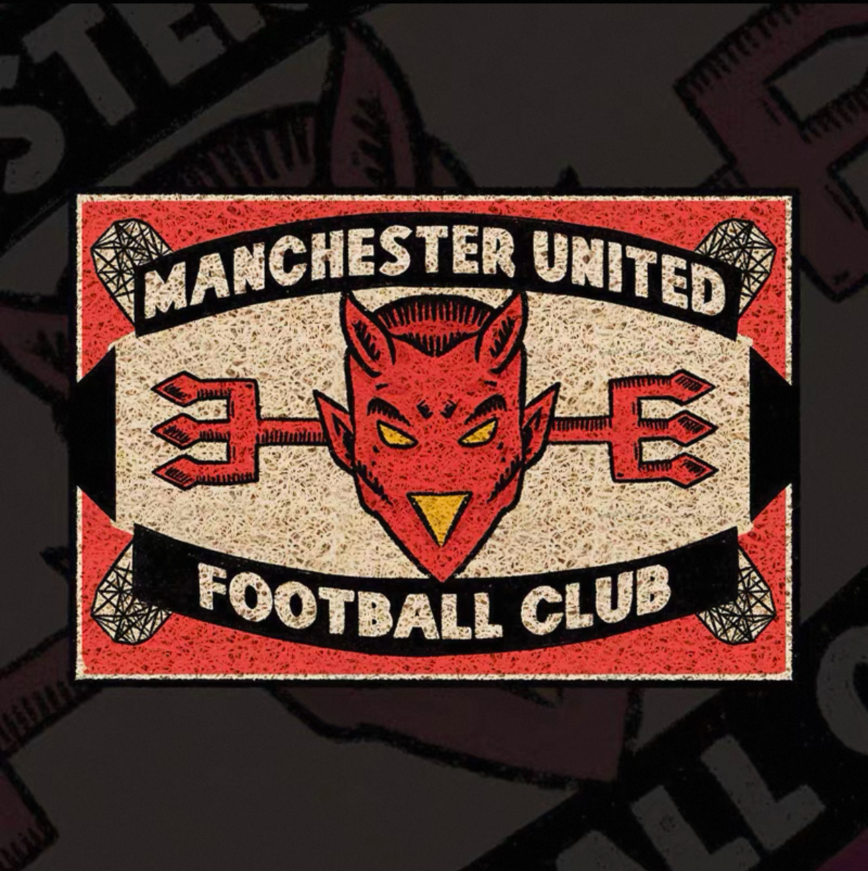 Manchester United Devil Retro Home Carpet