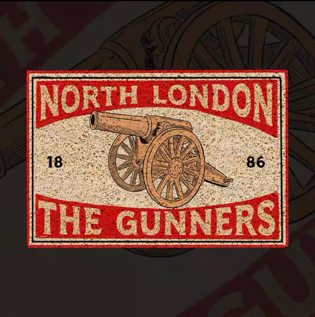 Arsenal The Gunners Retro Home Carpet