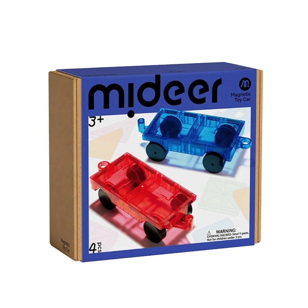MiDeer - 多彩透光磁力片-板車配件組(4台)