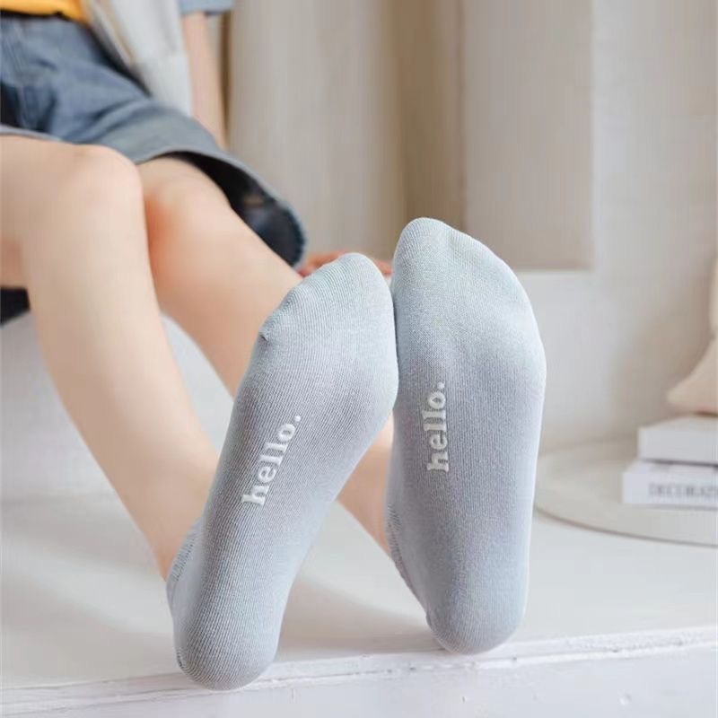 预购 袜子女春季防臭隐形袜小白袜水果色船袜女防脱短款 10 双