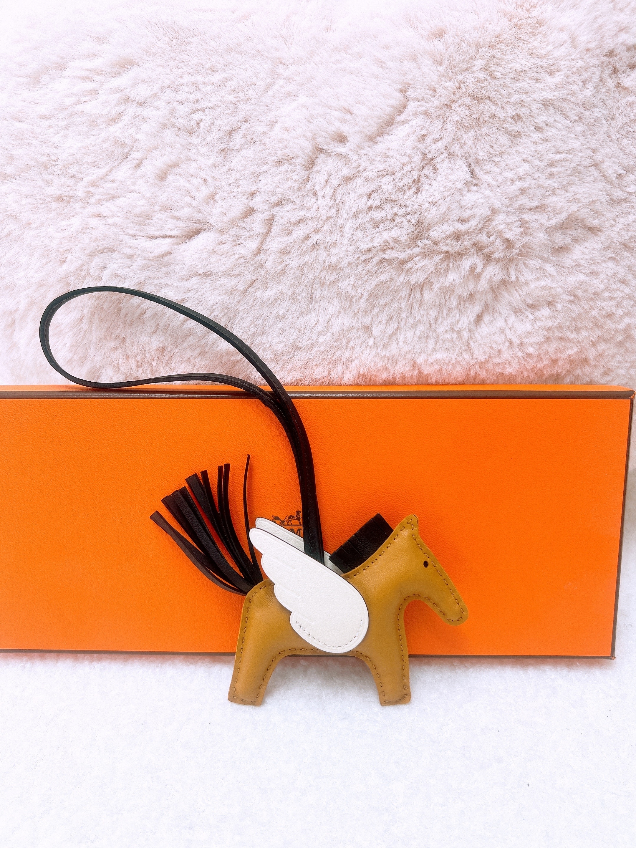 *Unused* Hermes rodeo pegase (sesame/nata/ black/ stamp U)