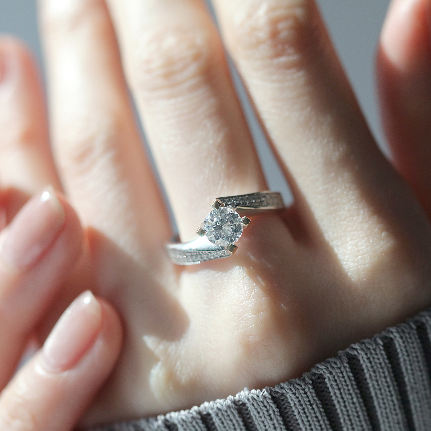 微光長路 — GIA1克拉鑽石戒指