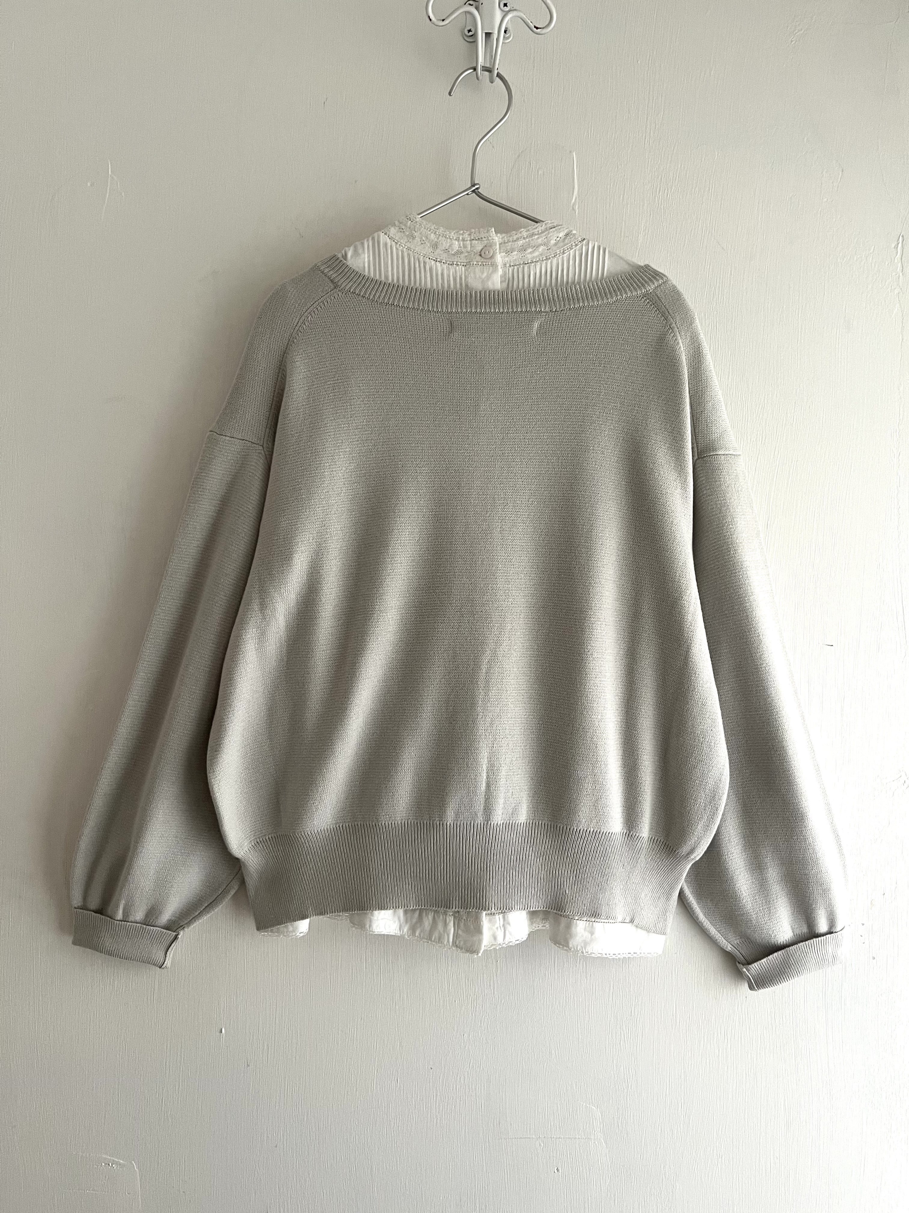 LILASIC淺灰色針織外套