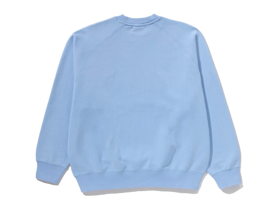 【BAPE男生】0131 發售 寬版衛衣HEAVY WASH BABY MILO RELAXED FIT CREWNECK SWEATSHIRT