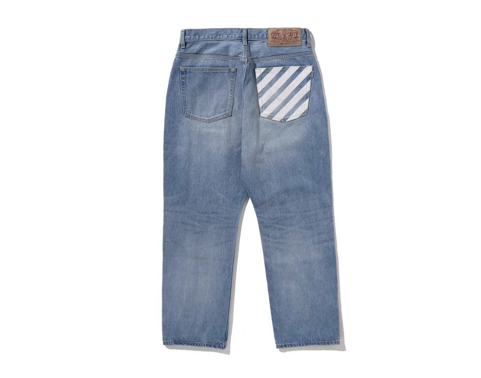 【BAPE男生】0131 發售 MILO FACE 13 OZ DENIM PANTS