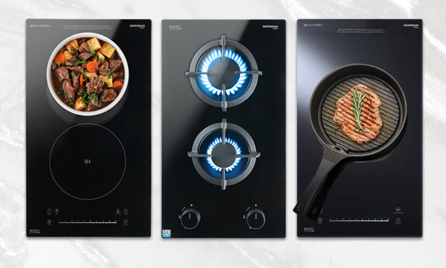 Domino電磁爐模組化自由組合配置示意圖