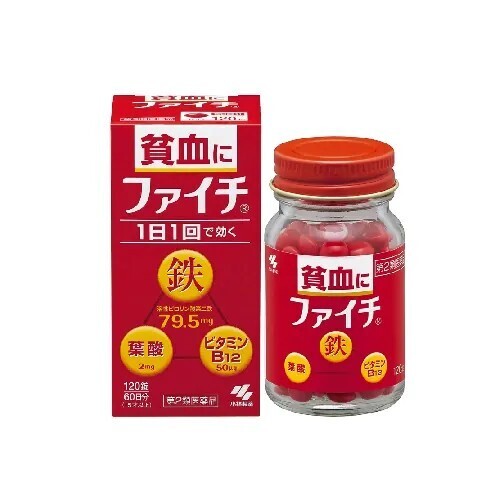 小林製藥｜貧血改善補鐵劑 120錠